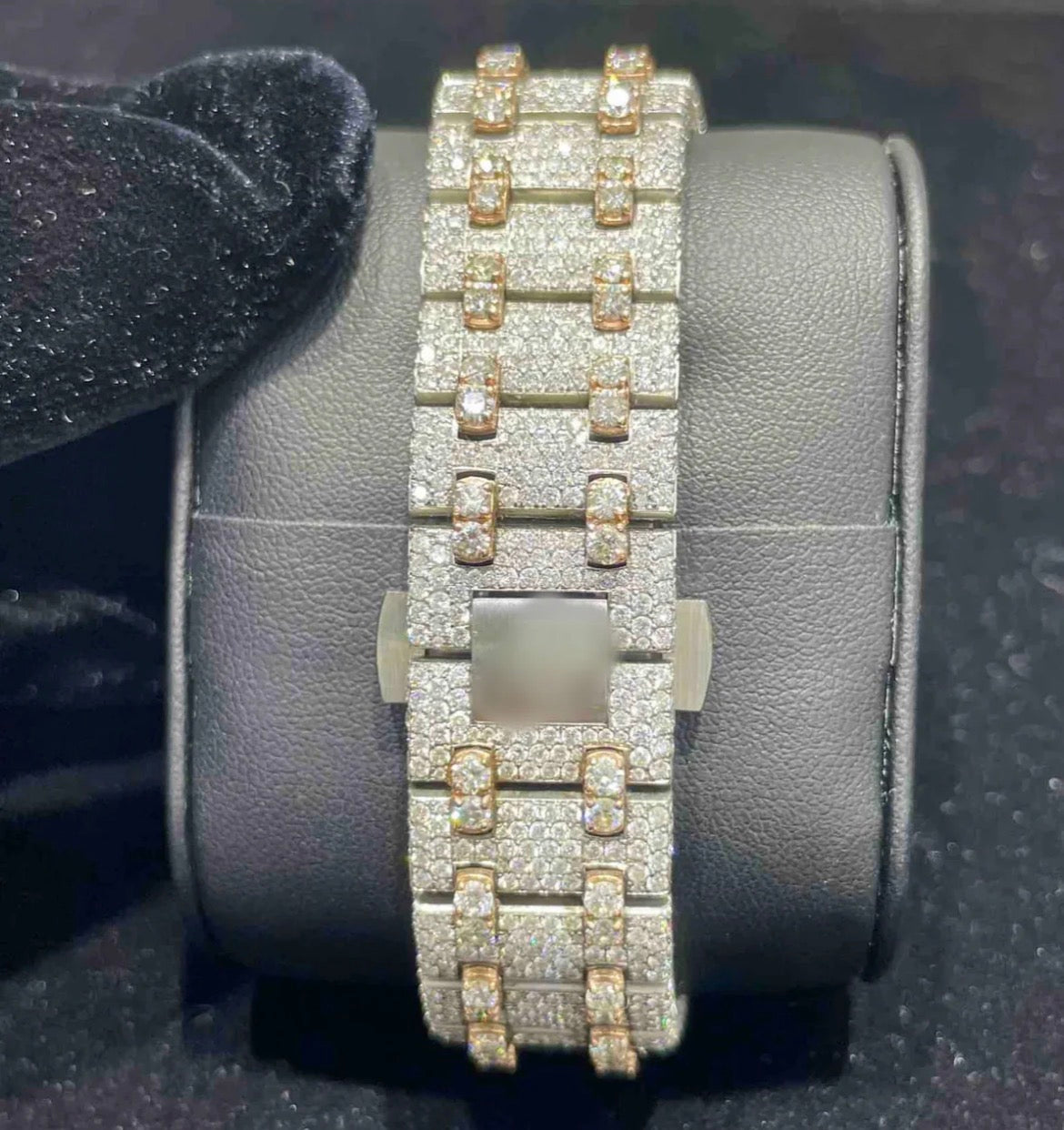 Moissianite VVS Full Ice Date Watch